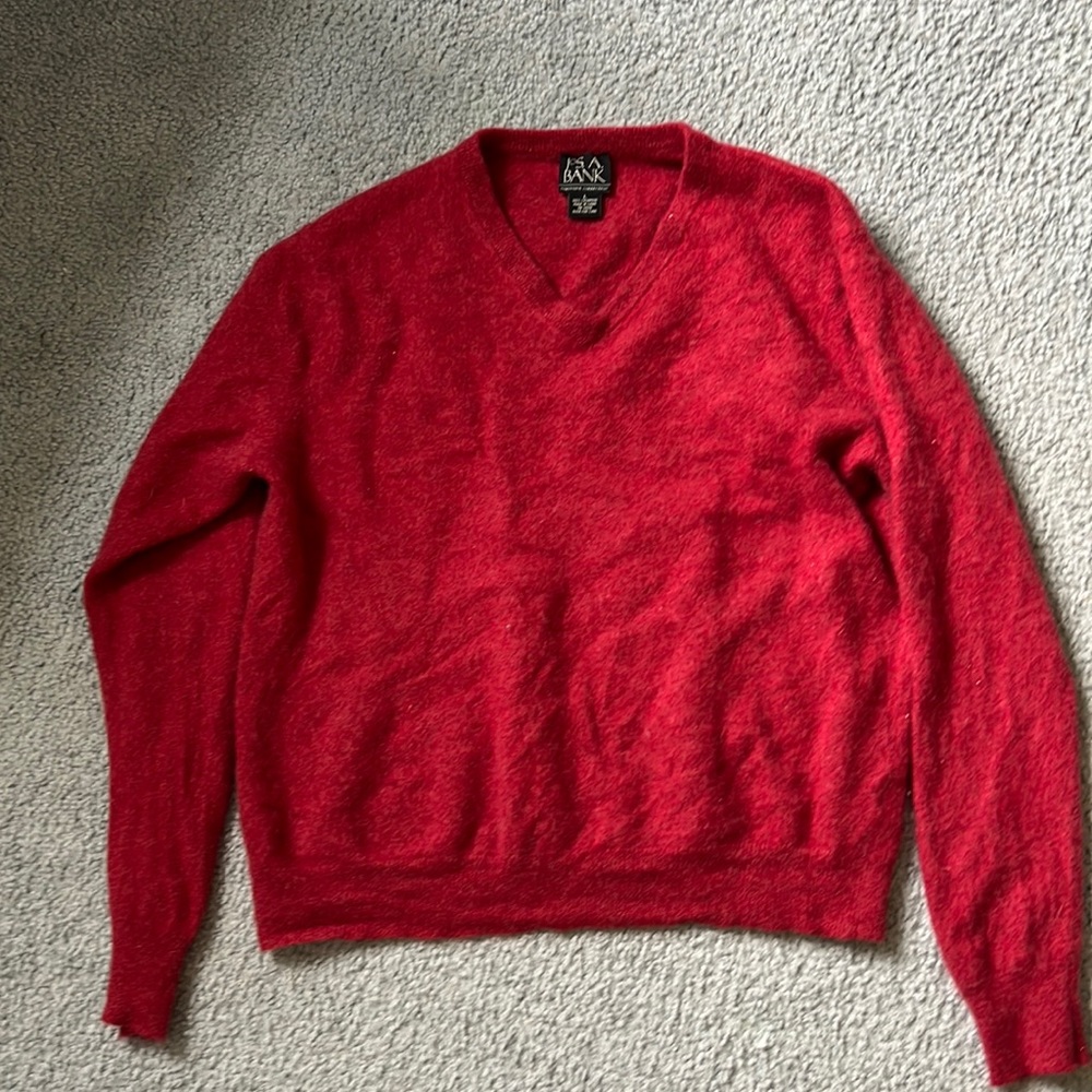 Boys Red Cashmere Sweater